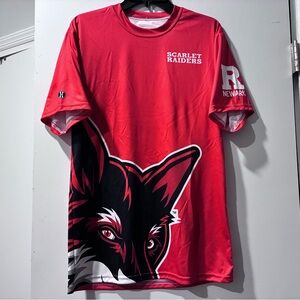 Scarlet Raiders Red Graphic Men's Shirt